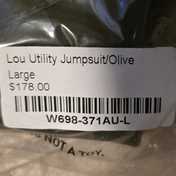 Bridge & Burn Lou Utility Jumpsuit Olive L - Picture 5 of 9